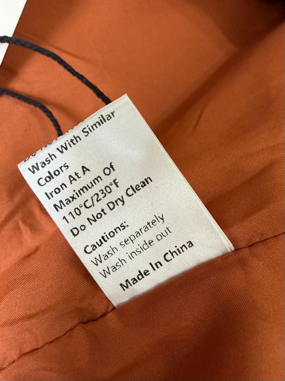 Commense Rust Orange Mini Dress Small NWT with Belt Sleeveless Tailored - Picture 9 of 9